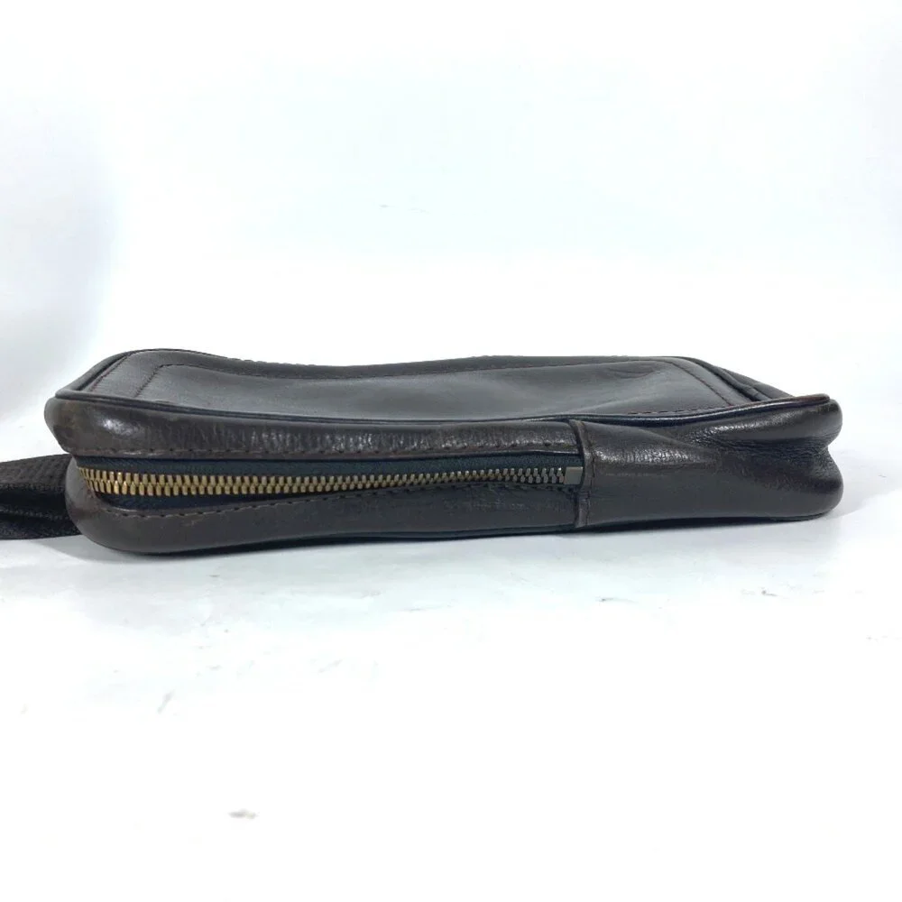 LOUIS VUITTON Brown Leather Hobo Bag